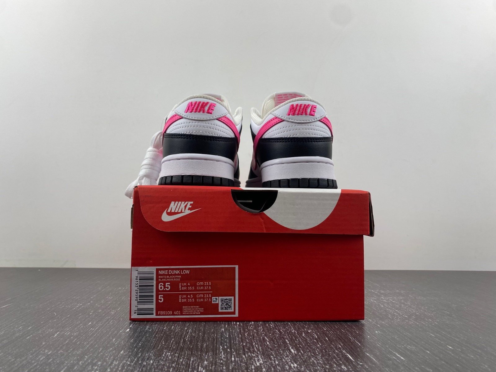 nike dunk low "dark obsidian/fierce pink" fb9109-401