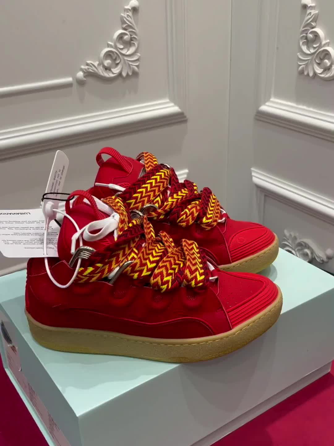 lanvin curb sneaker