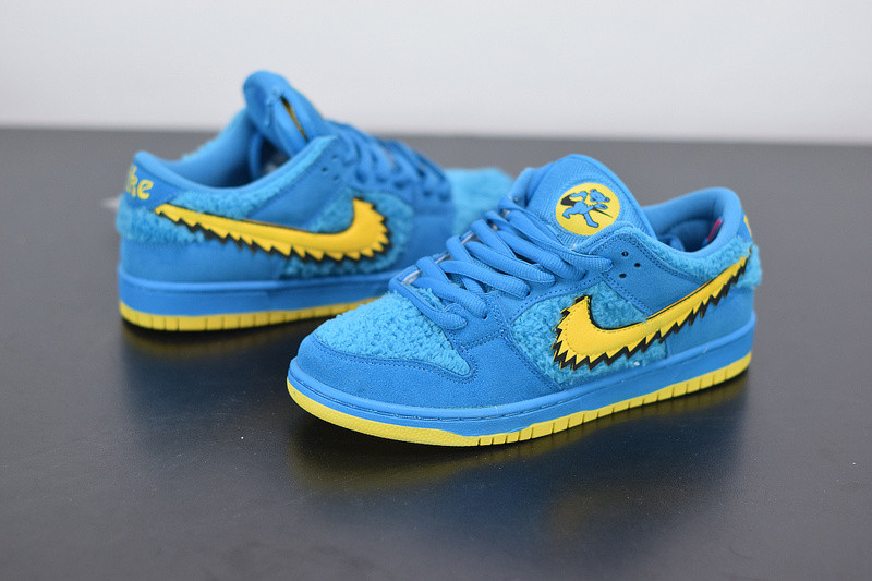 grateful dead x nike sb dunk low “blue bear” cj5378-400
