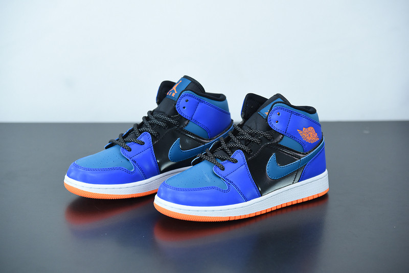 air jordan 1 mid racer blue green abyss 554725-440