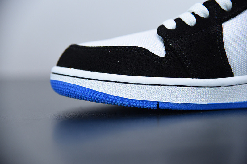 air jordan 1 mid wmns royal black white bq6472-102