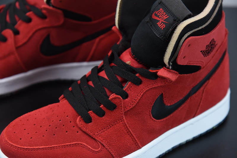 air jordan 1 high zoom air cmft red suede ct0978-600