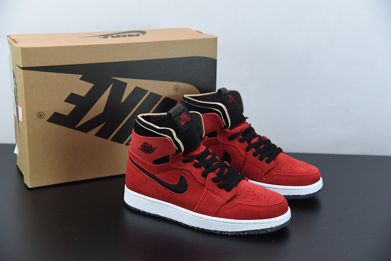 air jordan 1 high zoom air cmft red suede ct0978-600