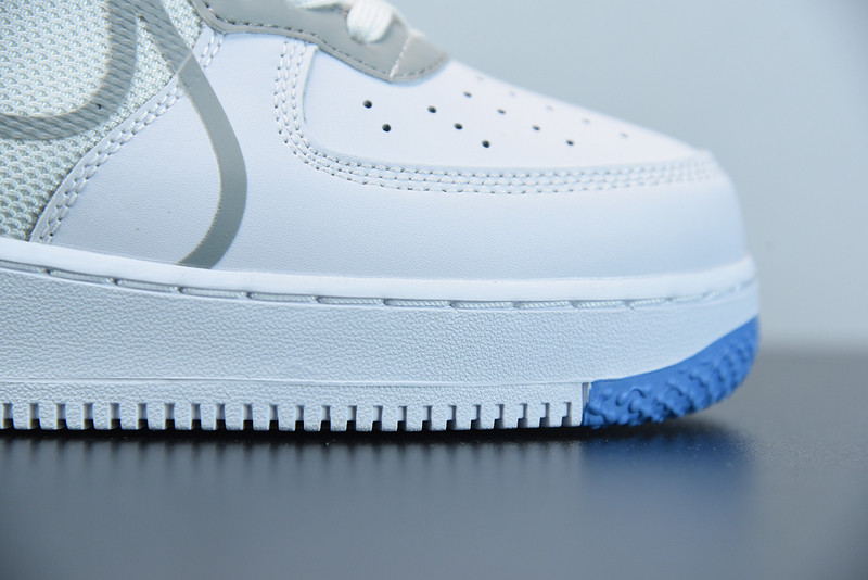 nike air force 1 react light smoke grey ct1020-100