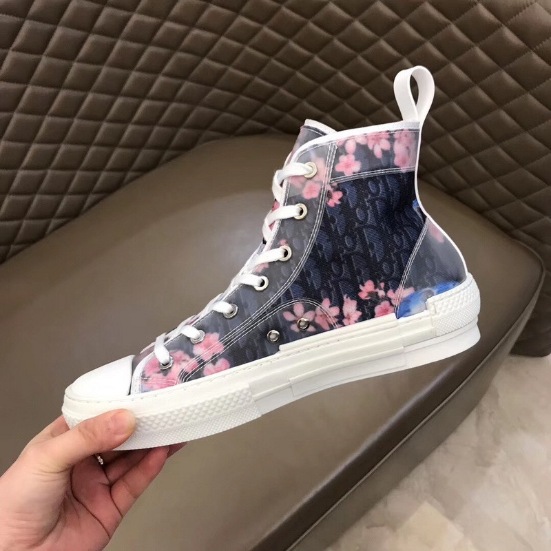 dio* b23 flowers technical canvas low-top sneaker