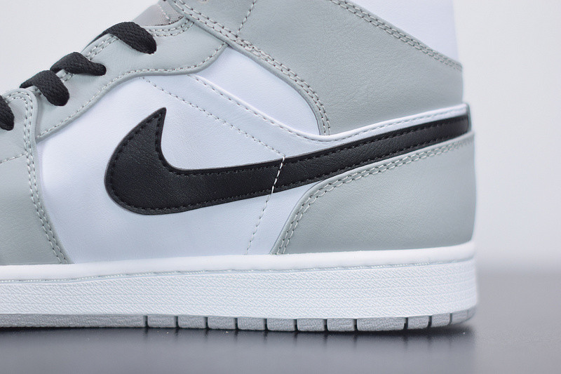 air jordan 1 mid "light smoke grey" 554724-092