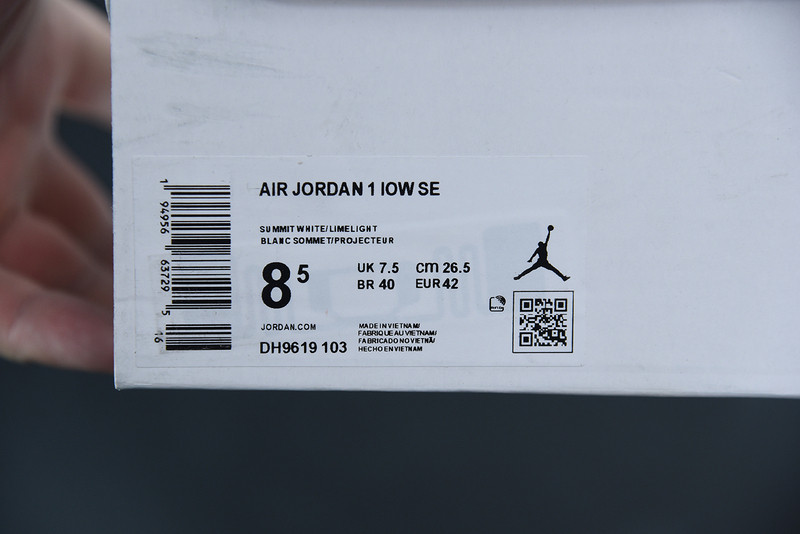 air jordan 1 low “limelight” dh9619-103