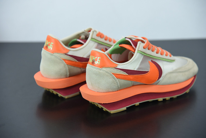 nike ldv waffle clot sacai net orange blaze dh1347-100