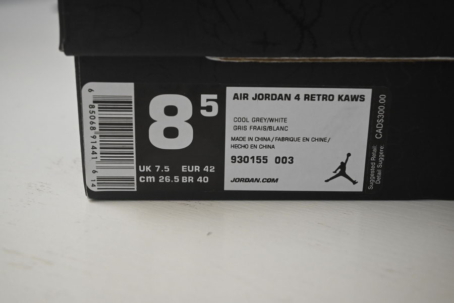 AIR JORDAN 4 RETRO "KAWS" 930155-003