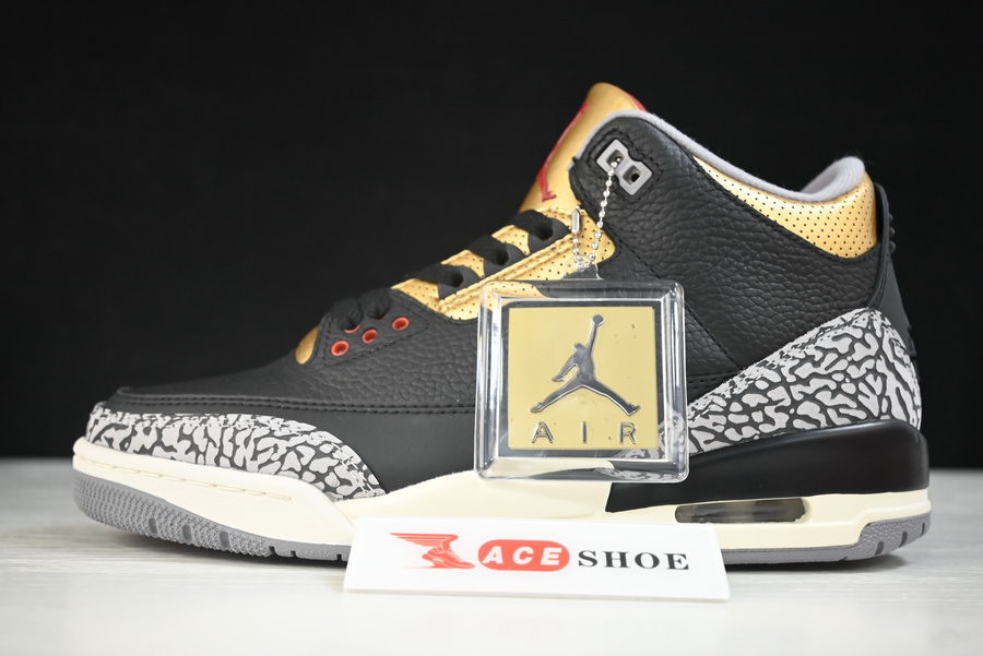 air jordan 3 “black gold” ck9246-067