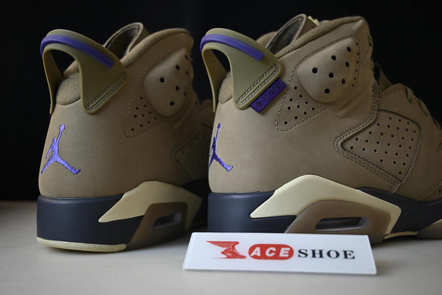 air jordan 6 gore-tex brown kelp fd1643-300