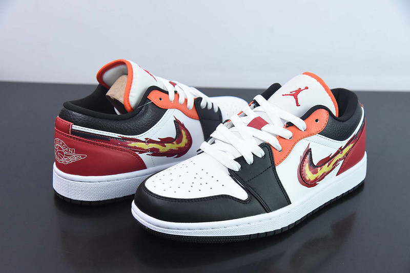 air jordan 1 low "flaming swh" fj7222-101