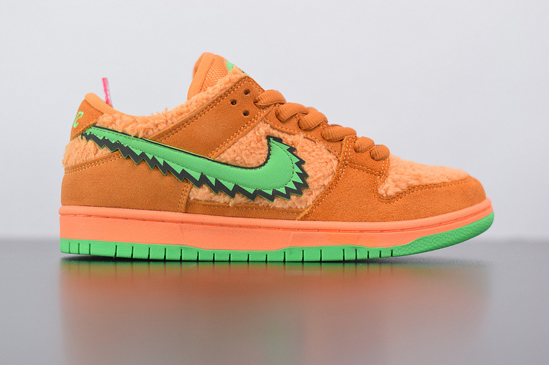 grateful dead x nike sb dunk low “orange bear” cj5378-800