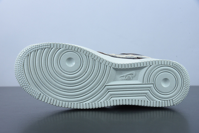 lvt x air force 1‘07 low "damier azur/brown/monogram