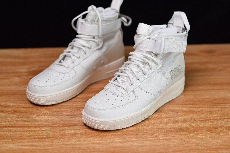 nike air force 1 mid "triple ivory" aa6655-100