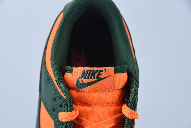 nike dunk low “miami hurricanes” dd1391-300