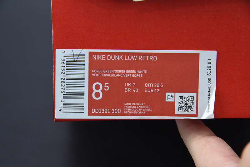 nike dunk low “miami hurricanes” dd1391-300