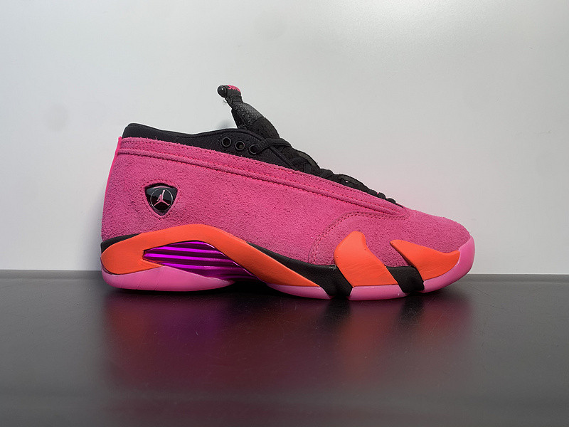 wmns air jordan 14 retro low ''shocking pink'' dh4121-600
