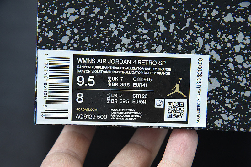 air jordan 4 “canyon purple ”aq9129-500