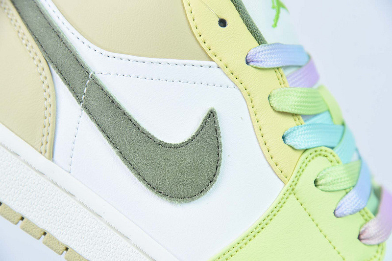 air jordan 1 low sail white oil green (w) fd9906-131
