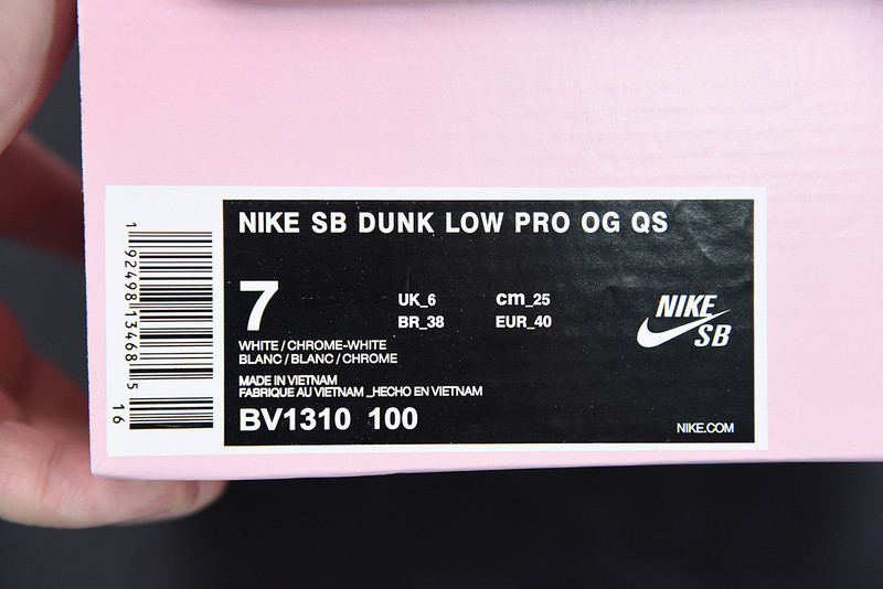 nike sb dunk low Di*m*nd s*pply co white Di*m*nd bv1310-100
