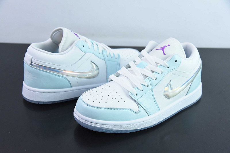 air jordan 1 low se gs aj1 glacier blue white hj3481-491