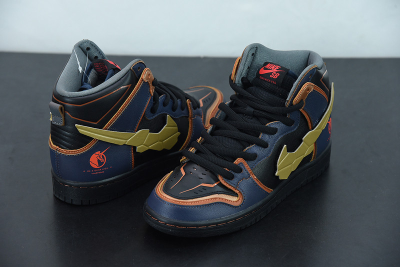 gundam x dunk high “banshee” dh7717-400