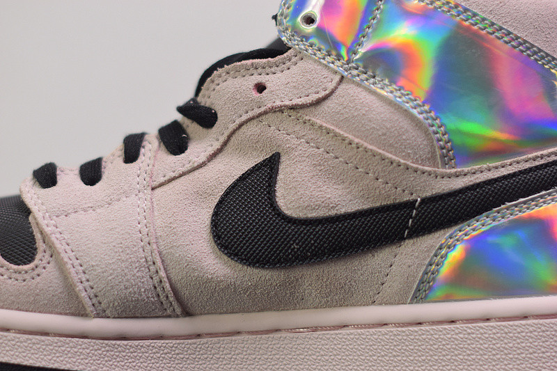 air jordan 1 mid iridescent bq6472-602