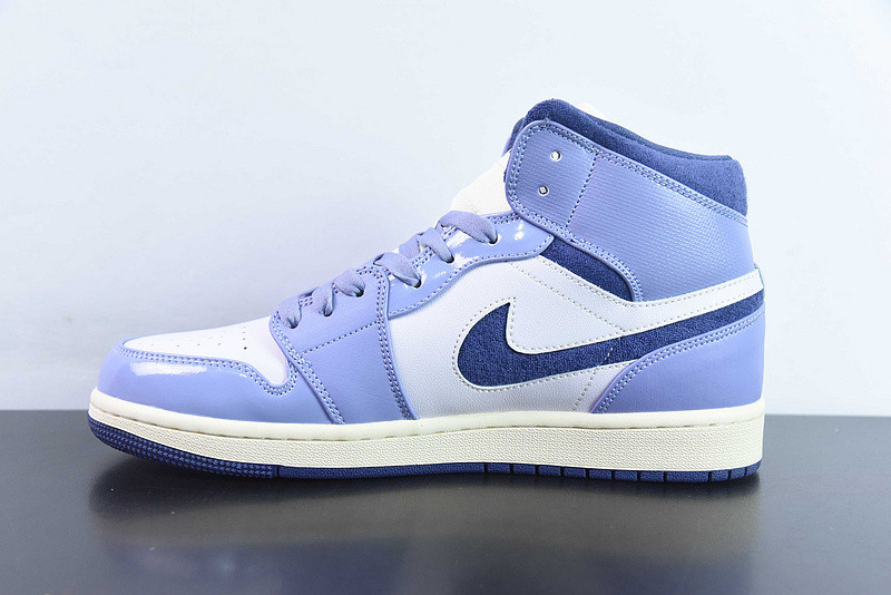air jordan 1 mid "purple/sail" dz3745-500