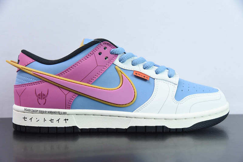 nike sb dunk low pink blue white black zd2356-153