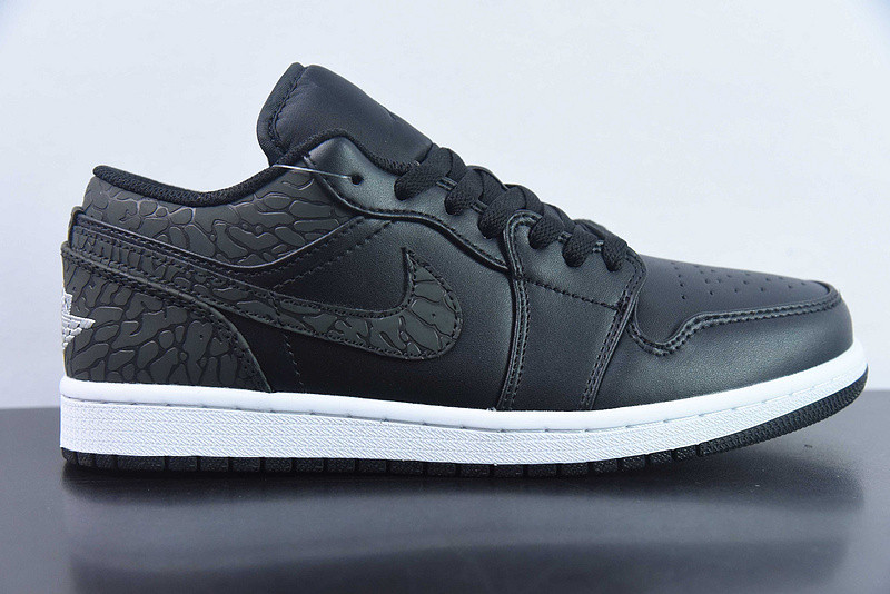 air jordan 1 low "black elephant" fb9907-001
