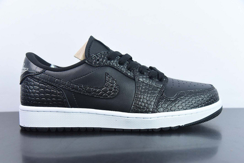 air jordan 1 low golf “black croc” dd9315-003
