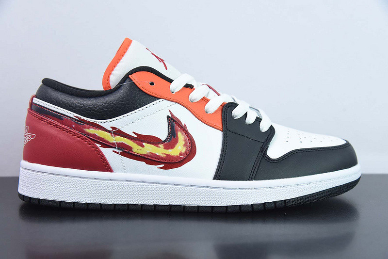air jordan 1 low "flaming swh" fj7222-101