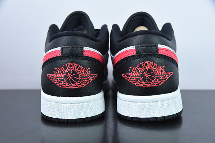 air jordan 1 low black siren red (w) dc0774-004
