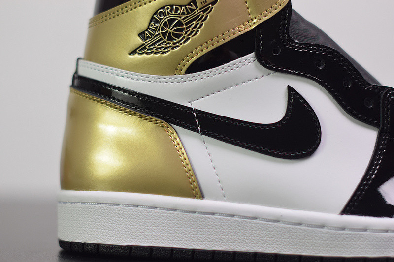 air jordan 1 retro high og nrg "gold toe" 861428-007
