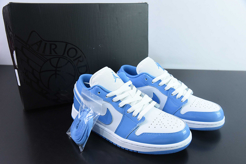 Air Jordan 1 Low "Legend Blue" Patent Leather FZ2138-114