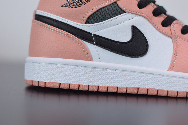 air jordan 1 mid “pink quartz” 555112-603