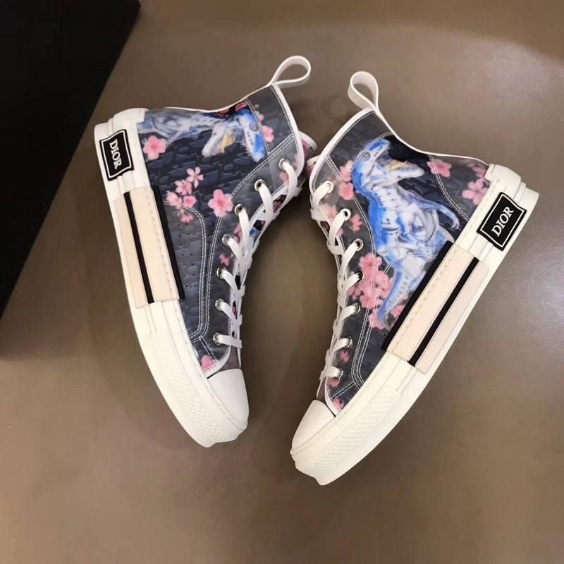 dio* b23 flowers technical canvas low-top sneaker