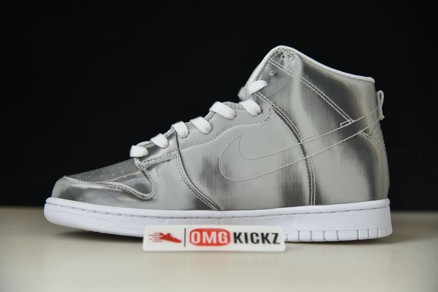 nike dunk high clot metallic silver dh4444-900