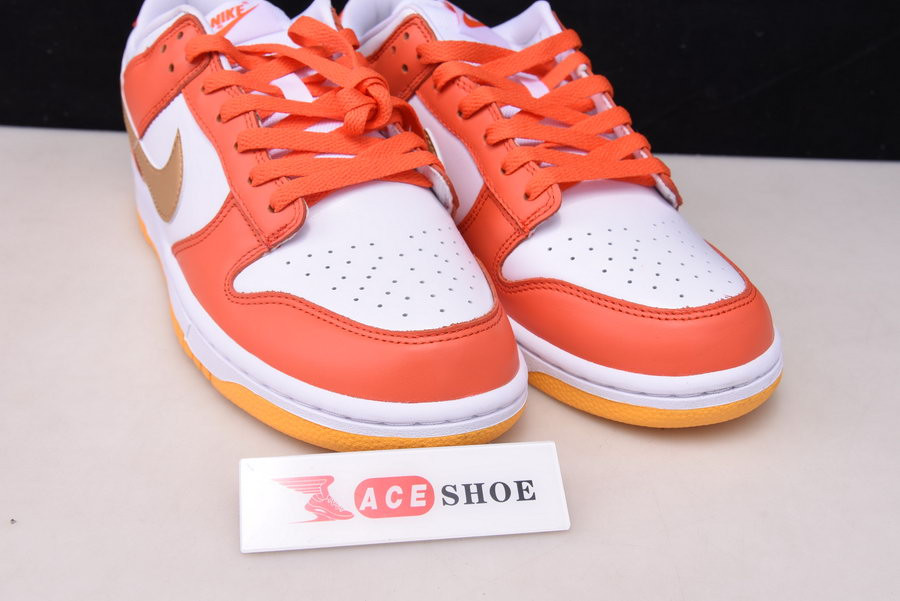 nike dunk low “golden orange” dq4690-800