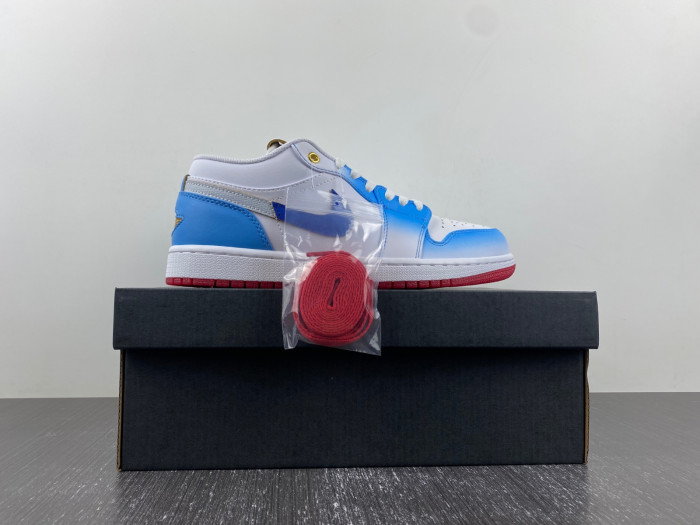 AIR JORDAN 1 LOW GS WHITE UNIVERSITY BLUE FN8895-141