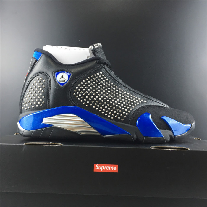 S*p*e air jordan 14 black varsity royal bv7630-004