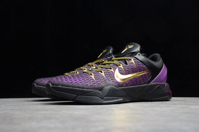 NIKE ZOOM KOBE VII BLACK PURPLE-GOLD 511371-005
