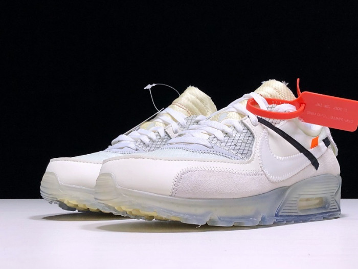 OFW x Nike Air Max 90 Sail Muslin Virgil Abloh AA7293-100