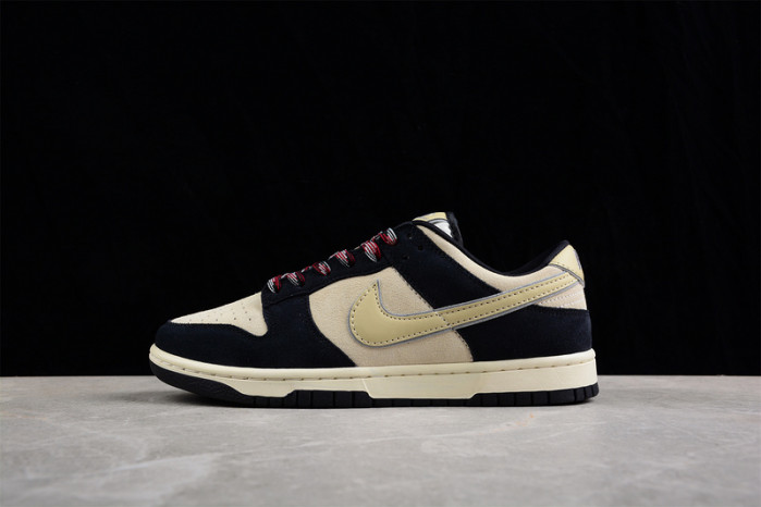 Nike Dunk Low LX Black Suede Team Gold (W) DV3054-001