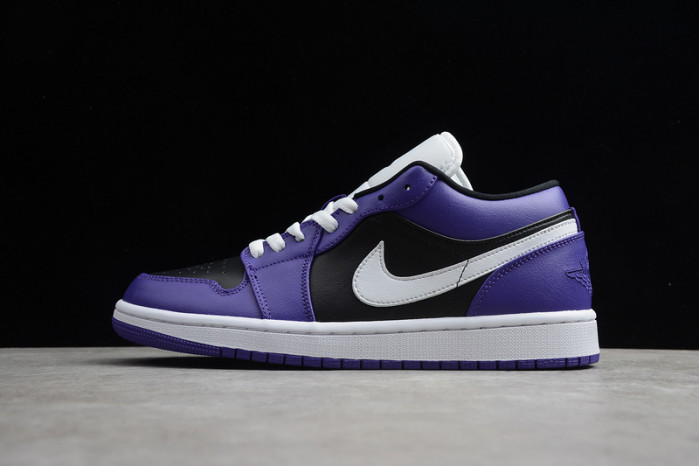 AIR JORDAN 1 LOW COURT PURPLE BLACK 553558-501