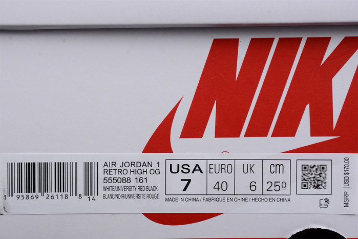 Air Jordan 1 High OG “Heritage” 555088-161