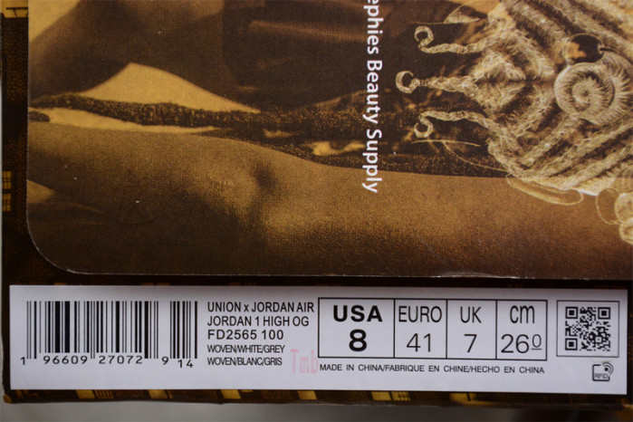 Jordan 1 Retro High OG SP Union Woven Sail FD2565-100