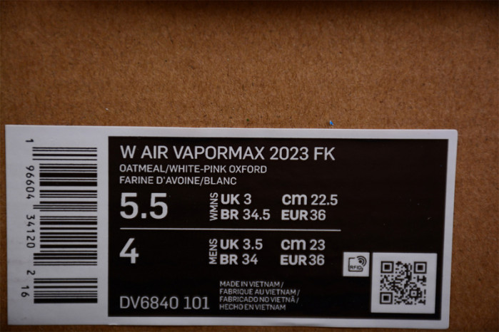 NIKE VAPORMAX 2023 FLYKNIT W "OATMEAL/PEARL PINK" DV6840-101