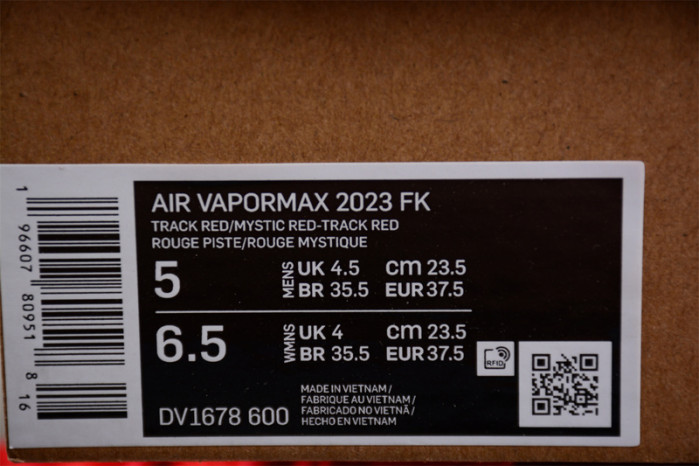 NIKE AIR VAPORMAX 2023 FLYKNIT TRIPLE RED DV1678-600